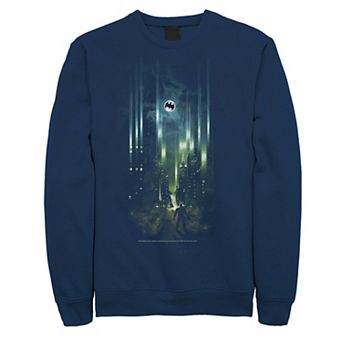 Men's DC Comics Batman Street Lights Poster Sweatshirt