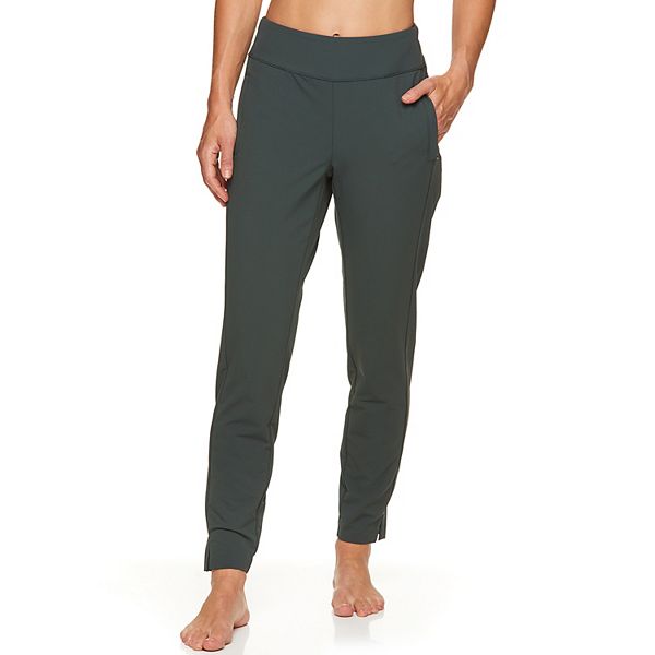 Gaiam Women’s Gray Metro Ponte City Street Pants Zip Side Pockets Size  Medium