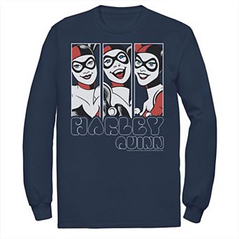Men's Batman Harley Quinn Vintage Portrait Panel Tee