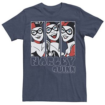 Men's Batman Harley Quinn Vintage Portrait Panel Tee