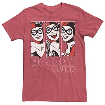 Men's Batman Harley Quinn Vintage Portrait Panel Tee