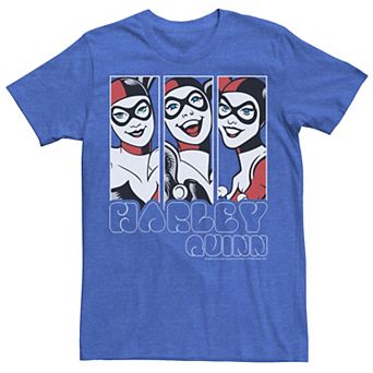 Men's Batman Harley Quinn Vintage Portrait Panel Tee