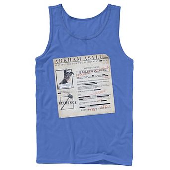 Men's Batman Harley Quinn Akham Asylum Records Tank Top