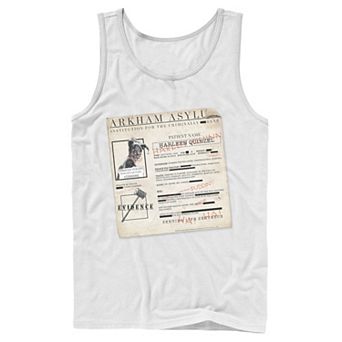 Men's Batman Harley Quinn Akham Asylum Records Tank Top