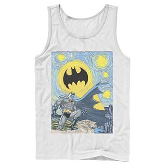 Men's Batman Starry Night Portrait Poster Tank Top