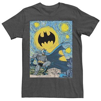 Men's Batman Starry Night Portrait Poster Tee