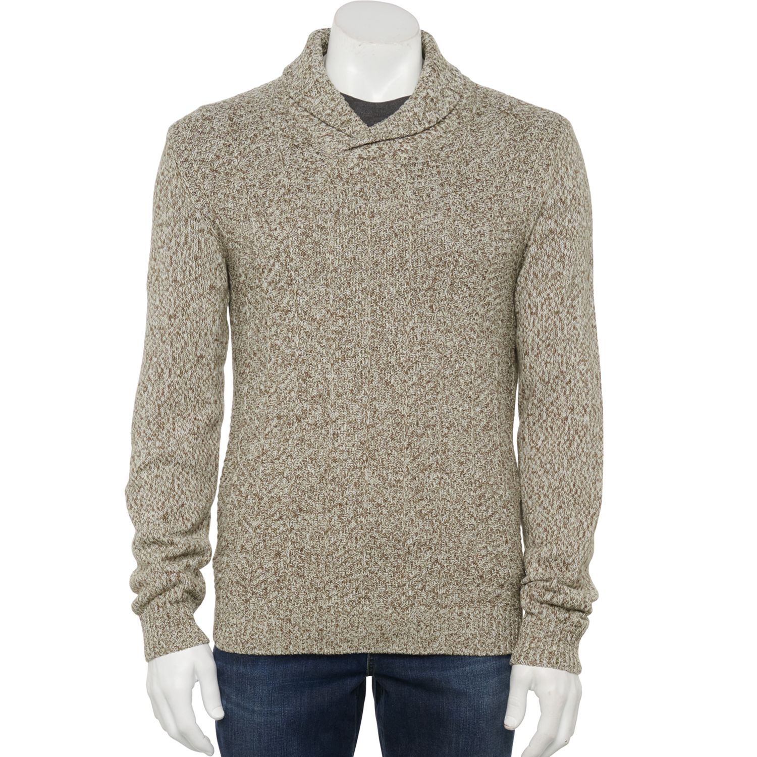 mens shawl collar sweater