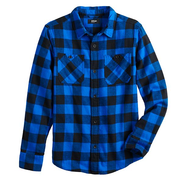 Boys 8-20 & Husky Urban Pipeline™ Flannel Button-Front Top