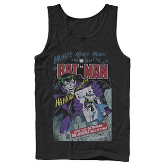 Men's DC Comics Batman And Joker Comic Cover Tank Top