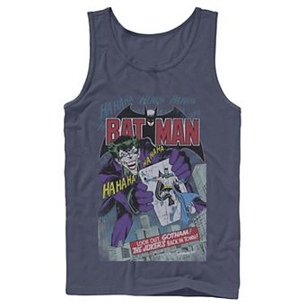 Men's DC Comics Batman And Joker Comic Cover Tank Top