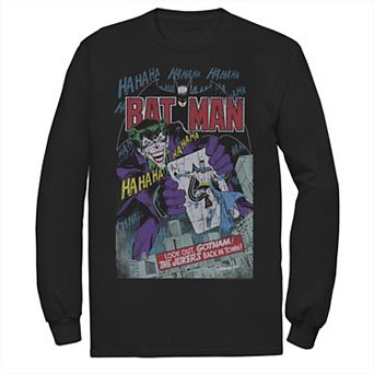 Men's DC Comics Batman And Joker Comic Cover Tee