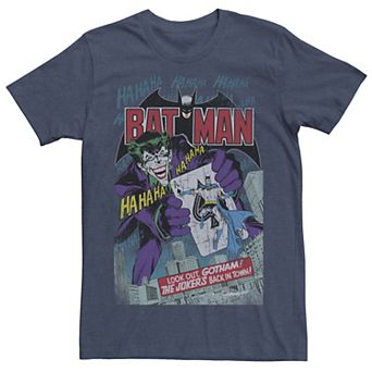 Men's DC Comics Batman And Joker Comic Cover Tee