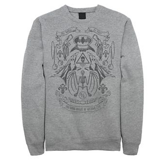 Men's Batman Utility Belt Collage Line Art Sweatshirt