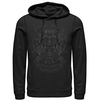 Men's Batman Utility Belt Collage Line Art Hoodie