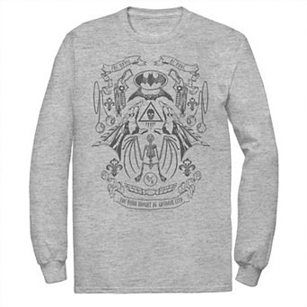 Men's Batman Utility Belt Collage Line Art Tee