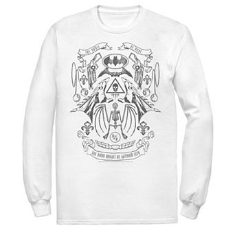 Men's Batman Utility Belt Collage Line Art Tee