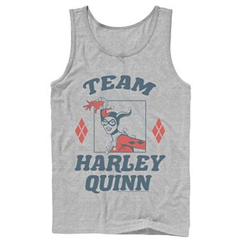 Men's Batman Team Harley Quinn Vintage Portrait Tank Top