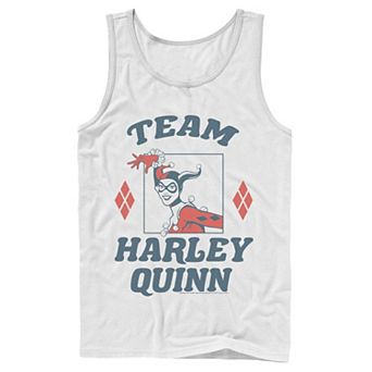 Men's Batman Team Harley Quinn Vintage Portrait Tank Top