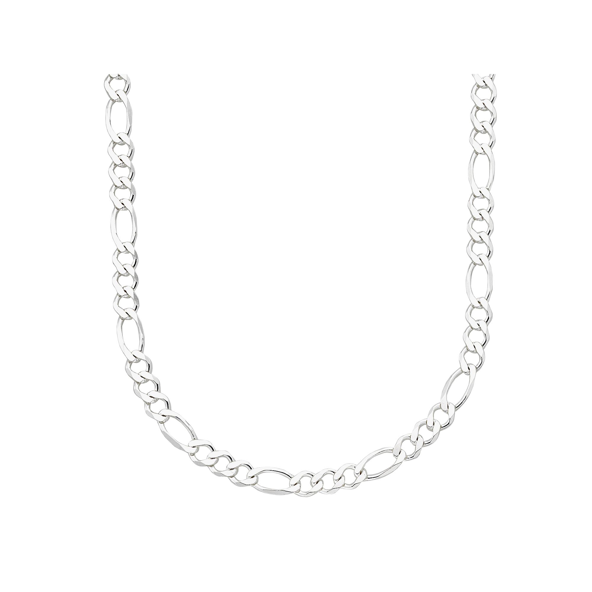 PRIMROSE Sterling Silver Figaro Chain Necklace - 20-in., Womens, Size: 20