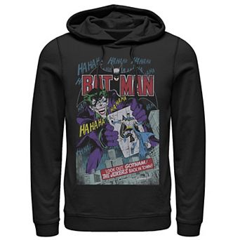 Men's DC Comics Batman And Joker Comic Cover Hoodie