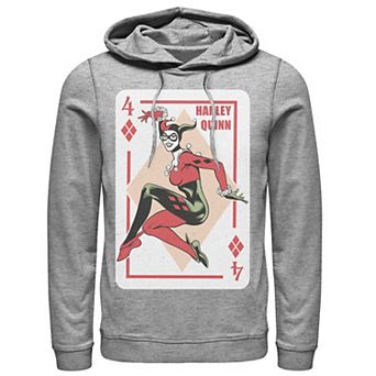 Men's DC Comics Harley Quinn Playing Card Hoodie