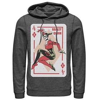 Men's DC Comics Harley Quinn Playing Card Hoodie
