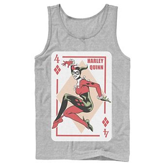 Men's DC Comics Harley Quinn Playing Card Tank Top