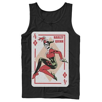 Men's DC Comics Harley Quinn Playing Card Tank Top