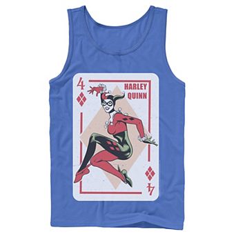 Men's DC Comics Harley Quinn Playing Card Tank Top
