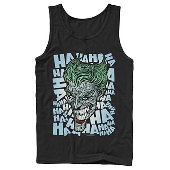Men's DC Comics The Joker Text Fill Tank Top
