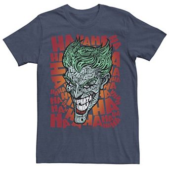 Men's DC Comics The Joker Text Fill Big Face Tee