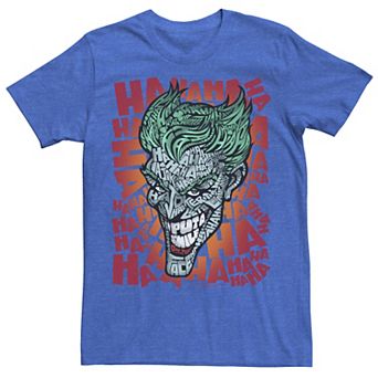Men's DC Comics The Joker Text Fill Big Face Tee