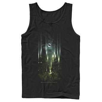 Men's DC Comics Batman Street Lights Poster Tank Top