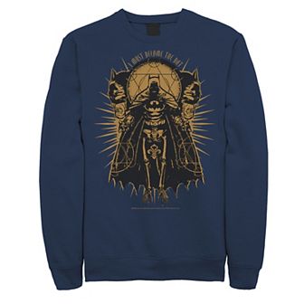 Men's DC Comics Batman Skeleton Sketch Poster Sweatshirt