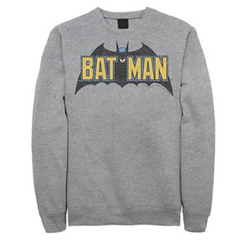 Men's DC Comics Batman Distressed Vintage Text Logo Sweatshirt