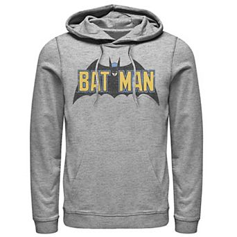 Men's DC Comics Batman Distressed Vintage Text Logo Hoodie