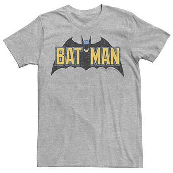 Men's DC Comics Batman Distressed Vintage Text Logo Tee