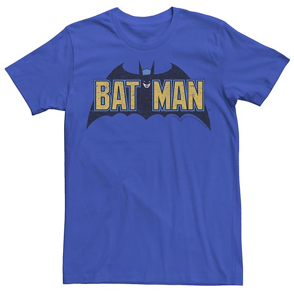 Men's DC Comics Batman Distressed Vintage Text Logo Tee