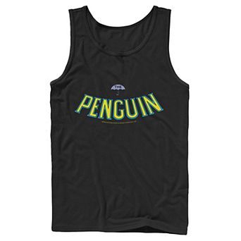 Men's DC Comics Batman Penguin Text Logo Tank Top