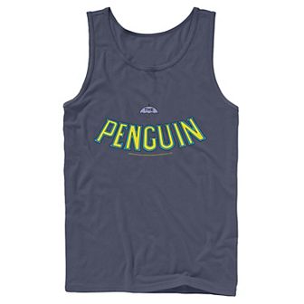 Men's DC Comics Batman Penguin Text Logo Tank Top