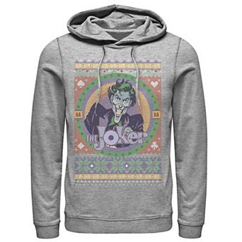 Men's Batman The Joker Retro Knit Style Hoodie