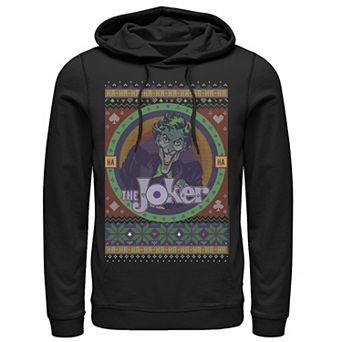 Men's Batman The Joker Retro Knit Style Hoodie