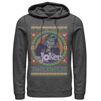 Men's Batman The Joker Retro Knit Style Hoodie
