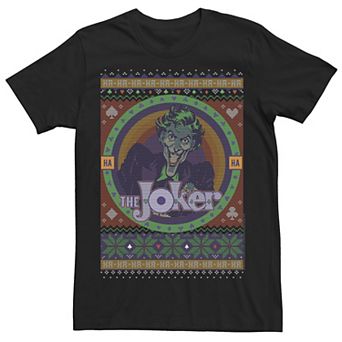 Men's Batman The Joker Retro Knit Style Tee