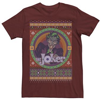 Men's Batman The Joker Retro Knit Style Tee