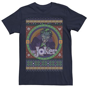 Men's Batman The Joker Retro Knit Style Tee