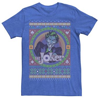 Men's Batman The Joker Retro Knit Style Tee