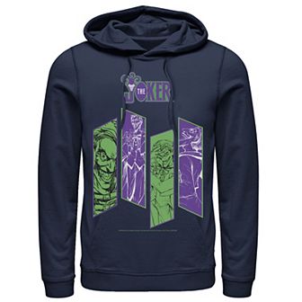 Mens DC Comics Batman Joker Panels Hoodie