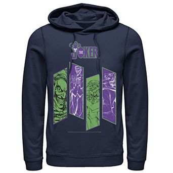 Mens DC Comics Batman Joker Panels Hoodie