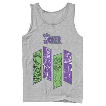 Mens DC Comics Batman Joker Panels Tank Top